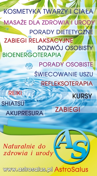 plakat gabinet kosmetyki, masa�u i medycyny naturalnej